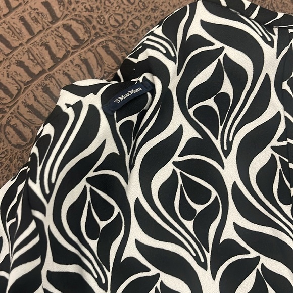 MaxMARA black and white pattern dress size 12 - Picture 6 of 7